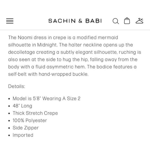 NWOT Sachin & Babi Naomi Dress - Picture 6 of 7